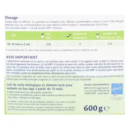 Hipp Bio Lait Essentia 3ème Âge 600g