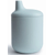 Tasse éducative en silicone Mushie, poudre solide bleue, 175 ml