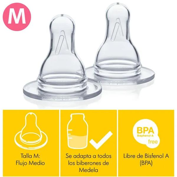 Medela M Speen Medium Flow 4x2 st.