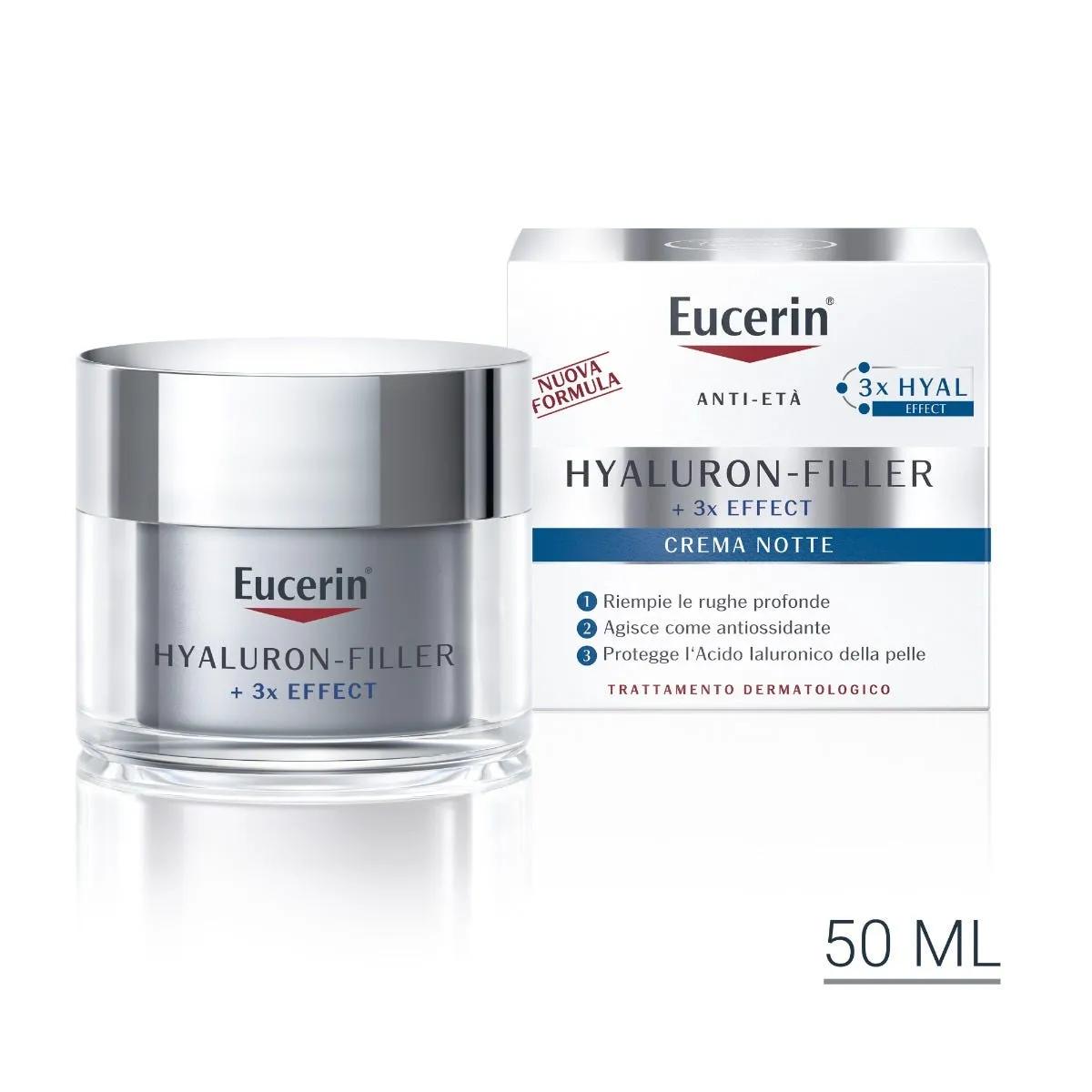 Eucerin Hyaluron-Filler Notte Crema Antirughe Viso 50 ml