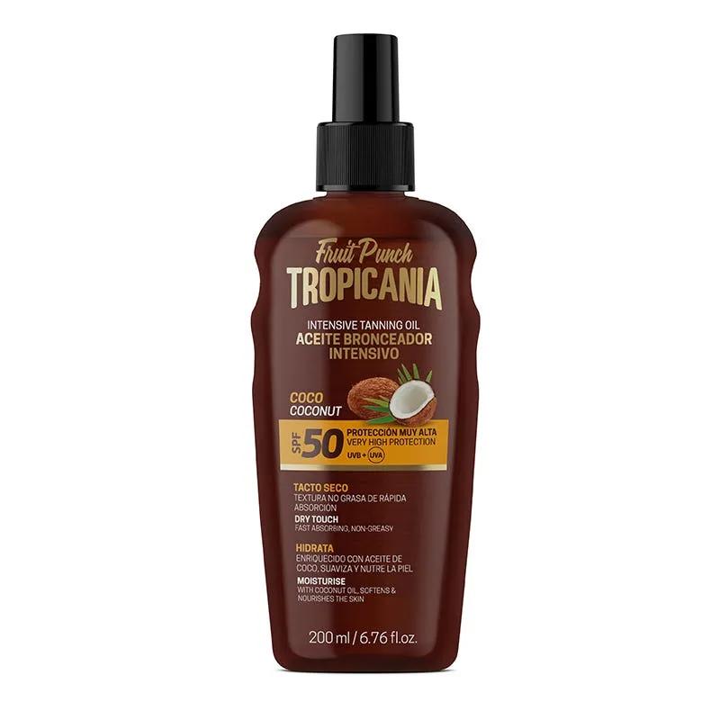 Tropicania Olio Solare Abbronzante SPF 50 Cocco 200 ml