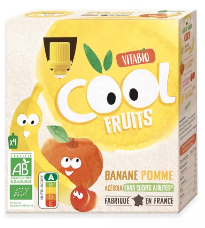 Vitabio Cool Fruits Plátano y Manzana 4x90 gr