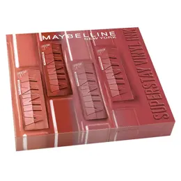 Maybelline New-York Superstay Vinyl Ink Nude Shock Coffret 4 Encres à Lèvres