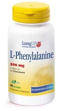 LongLife L-Phenylanine Integratore Tono dell'Umore 60 Tavolette