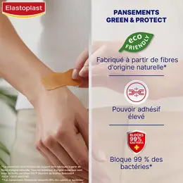 Elastoplast Green & Protect Pansement Tissu 20 unités