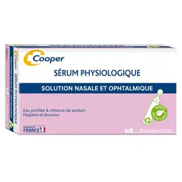 Cooper Sérum Physiologique 20 unidoses