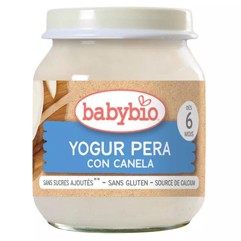 Babybio Yogur Pera y Leche de Vaca +6m 2x130 gr