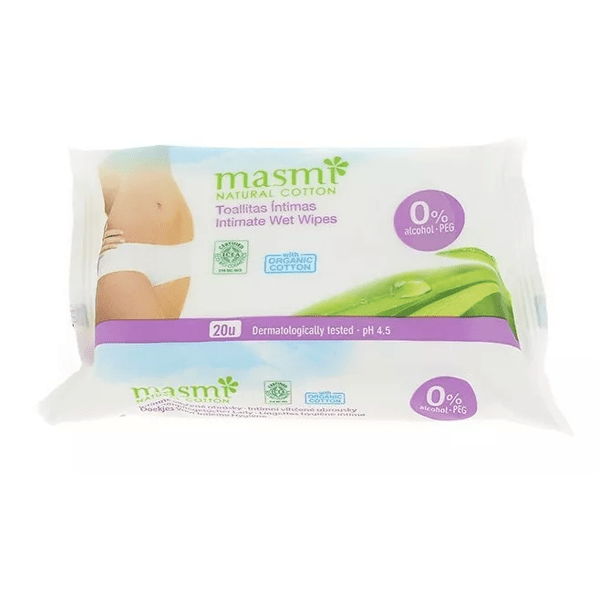 Masmi Intimtücher 0 % Alkohol 20 Einheiten main product photo