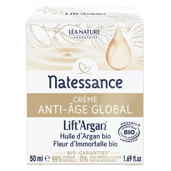 Natessance Lift'Argan Crème Anti-Age Global Bio 50ml