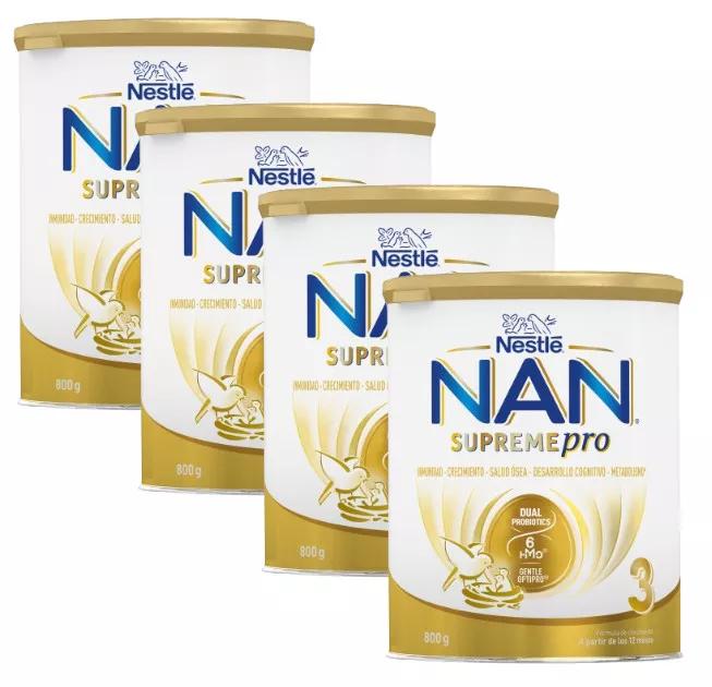 Nestlé Nan Supreme 3 Wachstumsmilch 4x800 Gramm