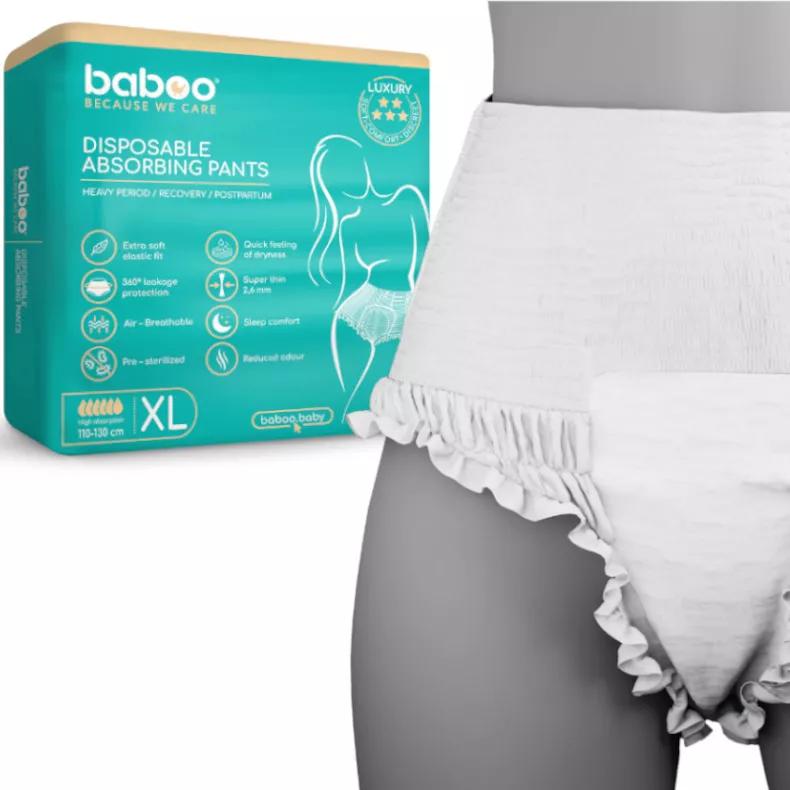 Baboo Pantalon Absorbant Jetable Taille XL 5 unités