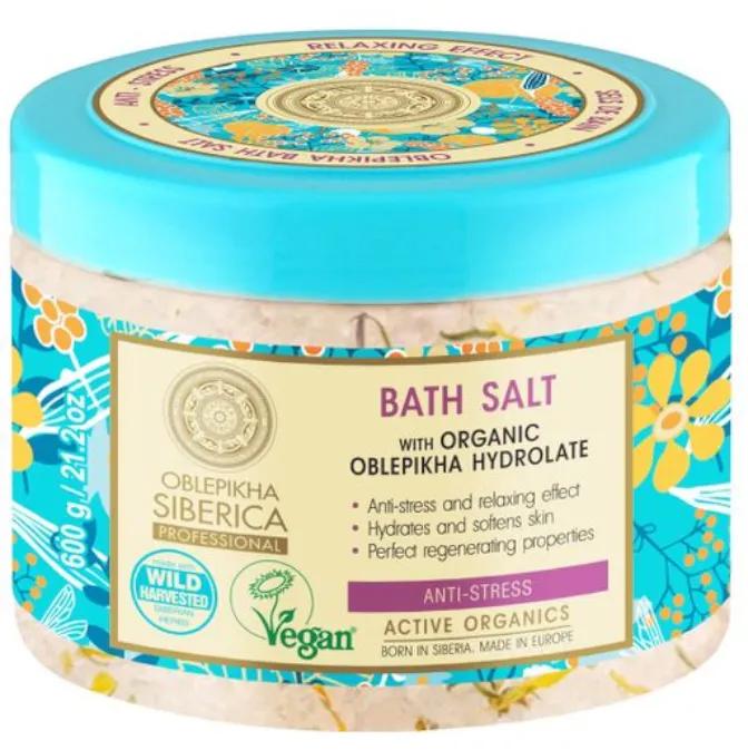 Natura Siberica Sel de Bain Anti-Stress à l&#39;Argousier 600 gr