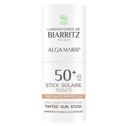 Laboratoires de Biarritz Soins Solaires Stick teinté SPF50+ Bio 9g