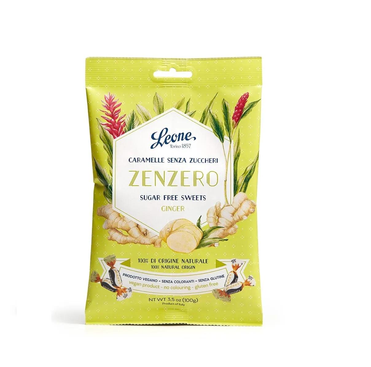 Pastiglie Leone Caramelle Zenzero Senza Zuccheri 100 g