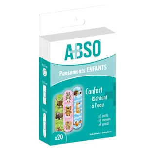 Cerotti per bambini ABSO Green Brand - Scatola da 20