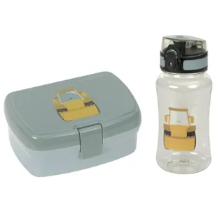 Lassig Lunch Box + Excavator Bottle 460 ml