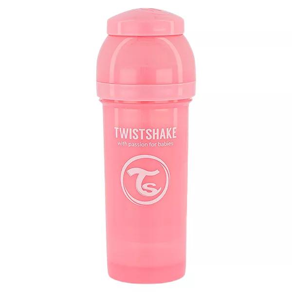 Twistshake Biberon Anti-Colica Rosa Pastello +2m 260ml