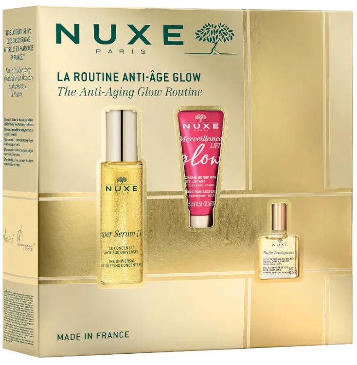 Nuxe Super Sérum 10 30 ml + Merveillance Lift Glow 15 ml + Huile Prodigieuse 10 ml