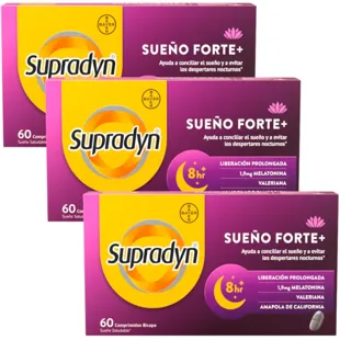 Supradyn Sleep Forte+ Reduces Nighttime Awakenings 3x60 Tablets SAVINGS FORMAT