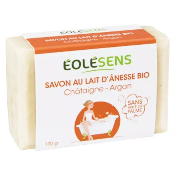 Eolésens Organic Donkey Milk Soap Chestnut and Argan 100g