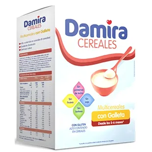 Damira porridge 8 cereals with biscuit Maria FOS 6 m 600 g
