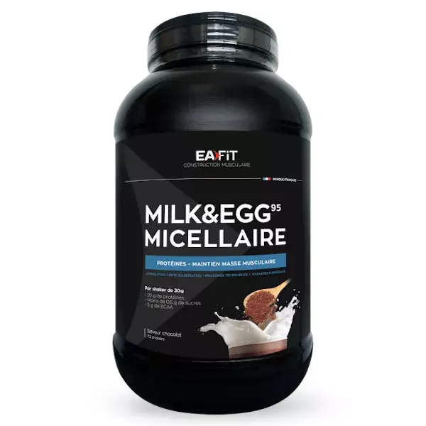 EAFIT leche y huevo 95 micelar sabor chocolate 2,2 kg