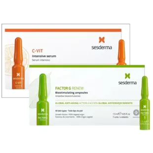 Sesderma C-Vit Intensive Serum 10 unidades + Fator G Renew 7 unidades