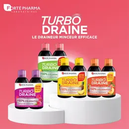 Forté Pharma TurboDraine Agrumes Draineur Minceur Elimination Lot de 2 x 500ml