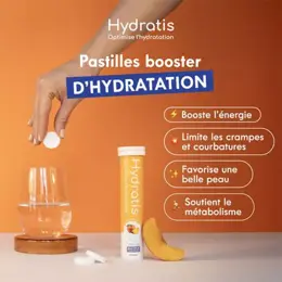 Hydratis Solution d'Hydratation Pêche 20 pastilles