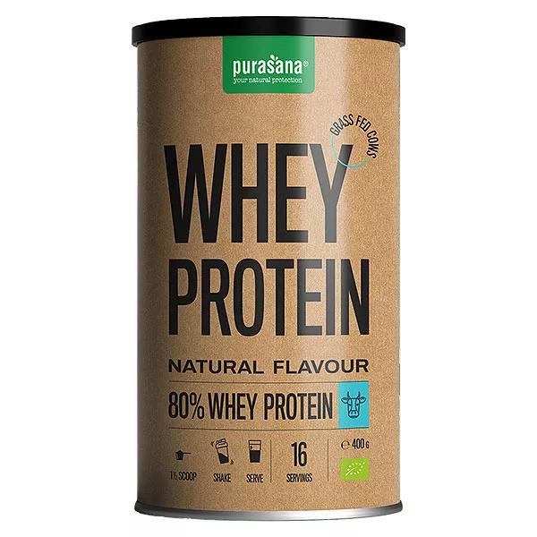 Purasana Proteinas de Leche Natural en Polvo Bio 400g