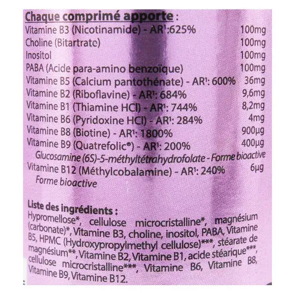 Vit'all+ Vitamine B Complexe 100 100 comprimés sécables