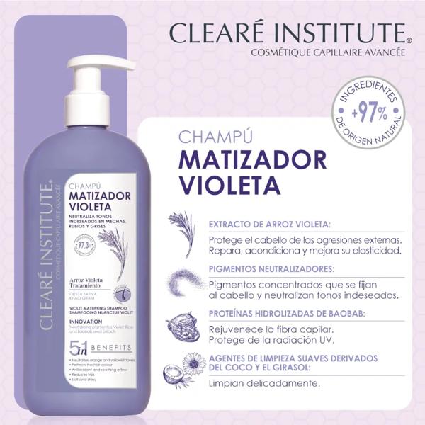 Clearé Institute Violet Toning Shampoo 400ml