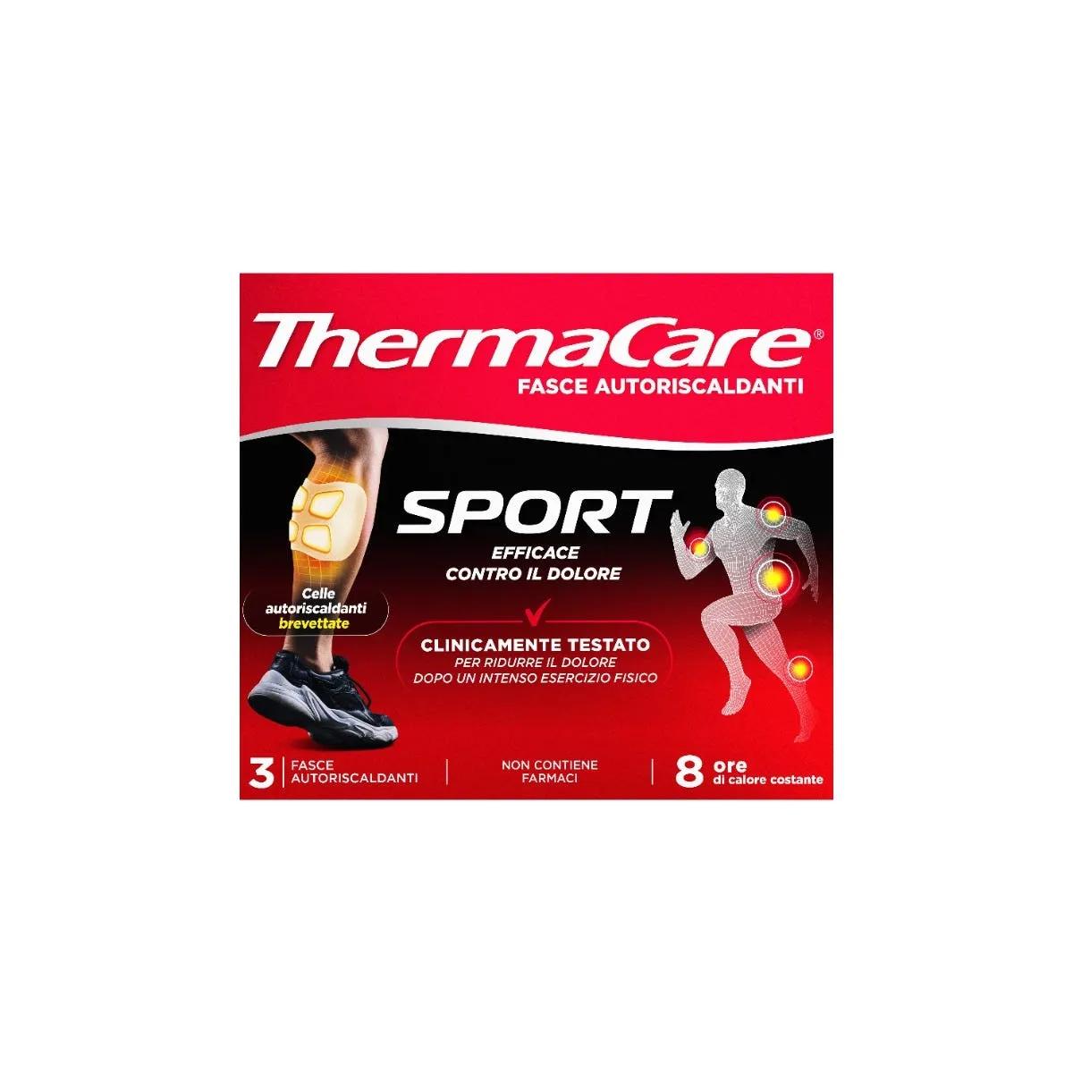 Thermacare Sport 8H Cerotti Autoriscaldanti Per Dolori Muscolari 3 Pezzi