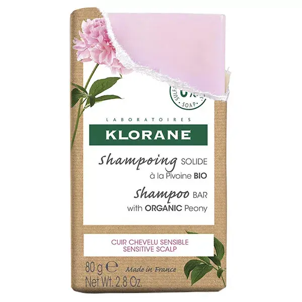 Klorane Pivoine Shampoing Solide Bio 80g