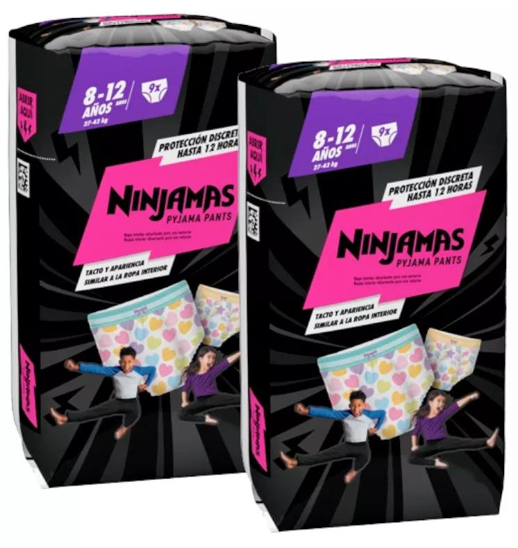 Dodot Windeln Panty Ninjamas Carry Pack Herz T8 2x9 Einheiten