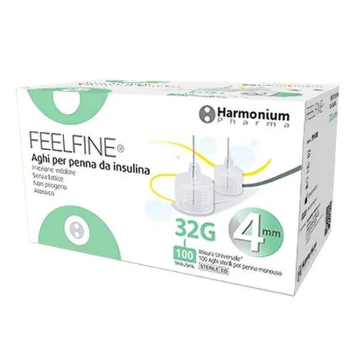 Feelfine Aghi per Penna da Insulina G32 4 mm 100 Pezzi