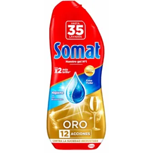 Somat Gel de vinagre de ouro para máquina de lavar louça 125 ml