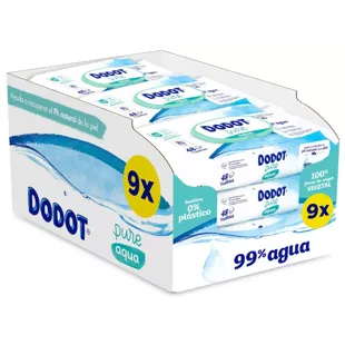 Dodot Toalhetes sem plástico Pure Aqua 9x48 unidades