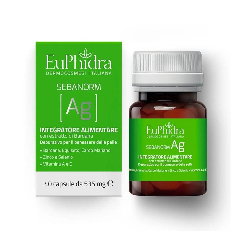 Euphidra Sebanorm Ag Integratore Acne 40 Capsule