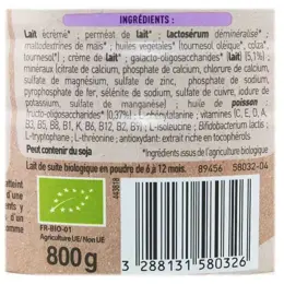 Babybio Lait infantile Optima 2ème Âge Bio 800g