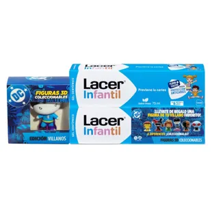 Lacer Baby Gel Strawberry 6m-6 Years 2x75ml + Villain