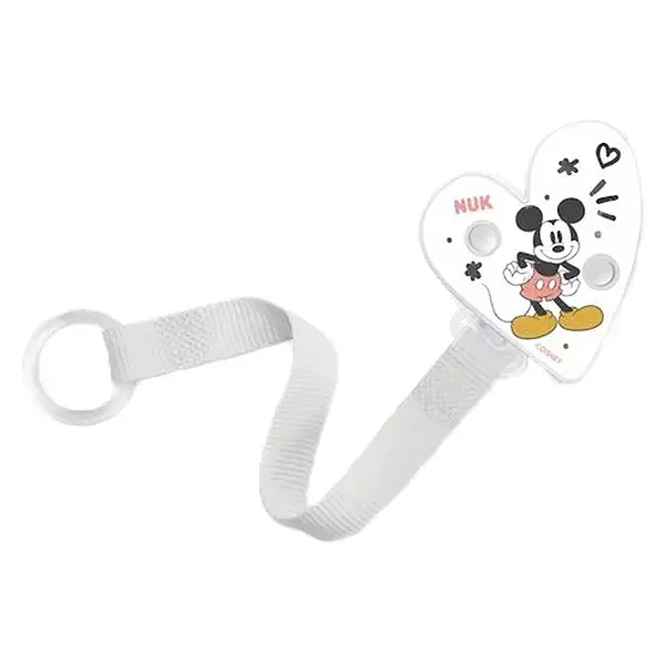 Nuk Pacifiers & Accessories Mickey Ribbon Pacifier Clip