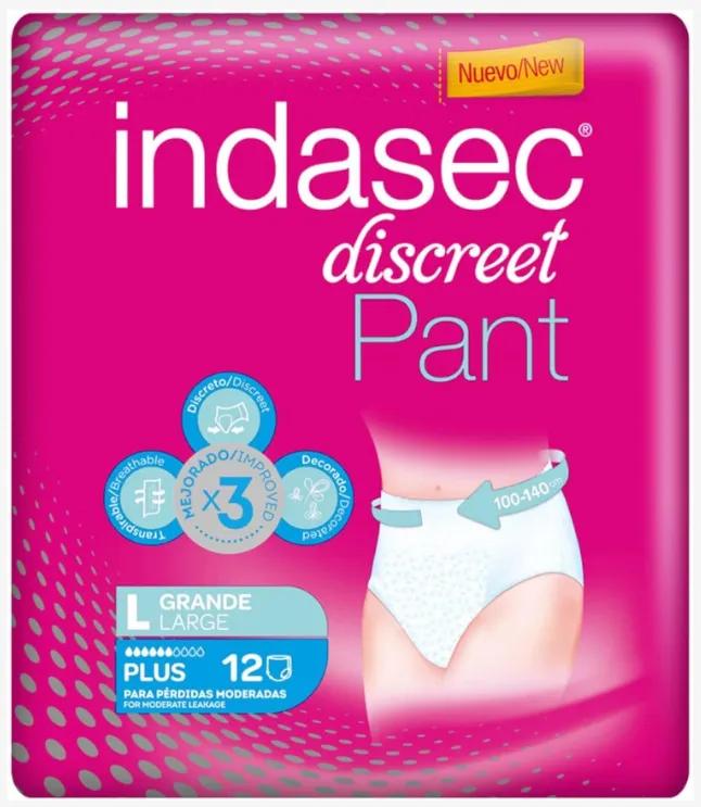 Indasec Pant Plus T/G 12 stuks
