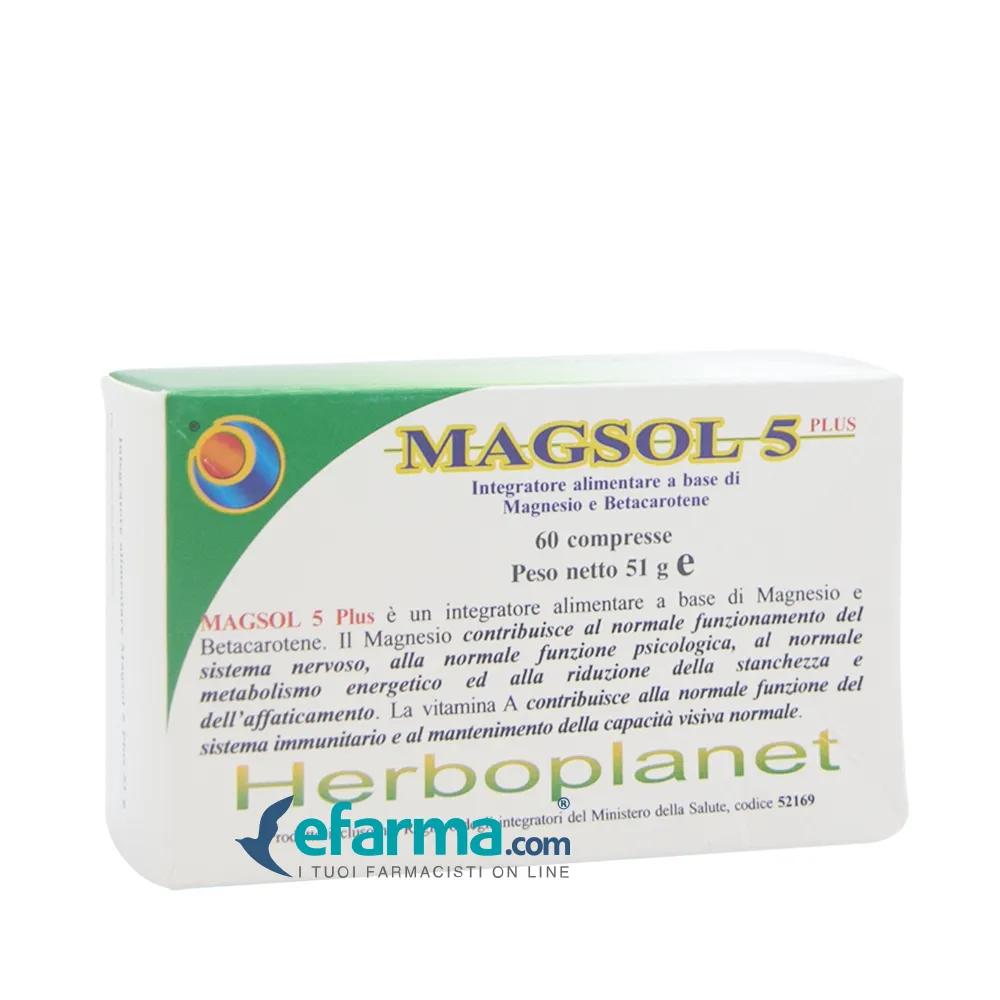 Herboplanet  Magsol 5 Plus Integratore 60 Compresse