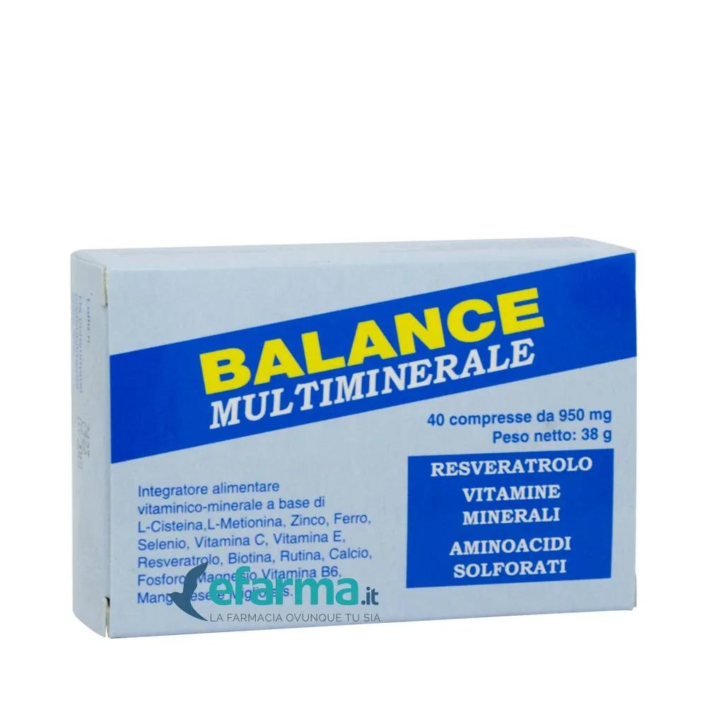 Balance Multiminerale Integratore Multiminerale 40 Compresse