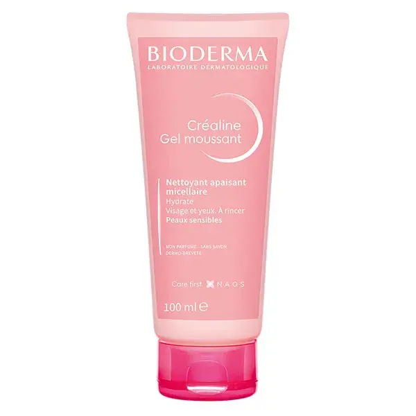 Bioderma Créaline Gel Moussant Nettoyant Apaisant Peaux Sensibles 100ml