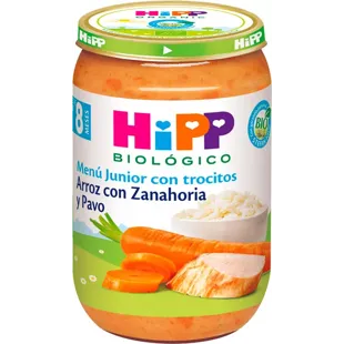 HiPP Jar of Rice with Carrot and Turkey +8m BIO 220 gr