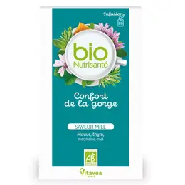 Vitavea - BioNutrisanté - Infusion Confort de la gorge - 20 sachets