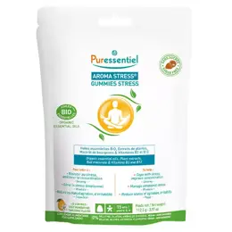 Puressentiel Aroma Stress Huiles Essentielles Bio Plantes et Vitamines 45 gummies