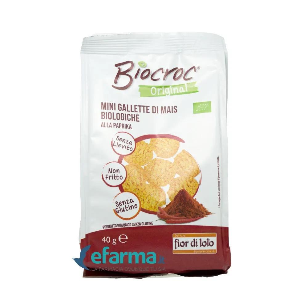 Fior Di Loto BioCroc Mini Gallette Mais Al Gusto Di Paprika 40g